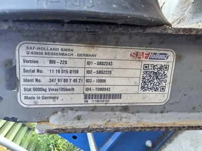 SAF BI9-22S Lift Axle - Disc Brakes - Semi-Trailer Axle - Air Suspension - 9 Ton — photo 8 of 8