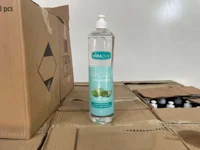 Viraqur Hand Gel - 65% alcohol - Aloe vera - Disinfectant - 1 Litre Bottles - 12 per box — photo 1 of 12