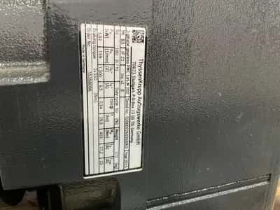 2015 ThyssenKrupp gearless lift machine (PMC145M202) - Warner electromagnetic brake Speed governor (speed governor SG-200) - Complete door operator/roller — photo 20 of 20