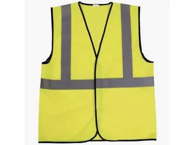 Unbranded Striking yellow safety vest Yellow High-Visibility Safety Vest - Work Jacket and Vest - Polyester — photo 1 of 6