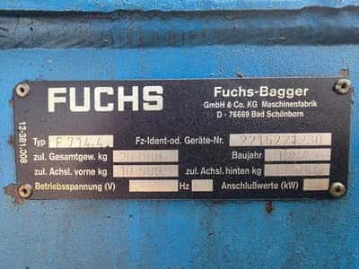 1994 Fuchs-Bagger F714.4 Excavator with Deutz F6L912 6-cylinder engine - Hydraulics — photo 10 of 20