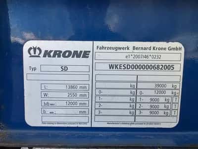 Krone SAF - Disc 3-Axle Curtainsider Semi-Trailer - SAF Axles - Disc Brakes - Air Suspension - Toolbox - 39 Ton - 2015 - Coil — photo 9 of 20