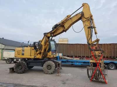 2006 Komatsu PW180 Mobile Excavator 18 Ton 156 HP Wheeled Excavator CE — photo 2 of 16