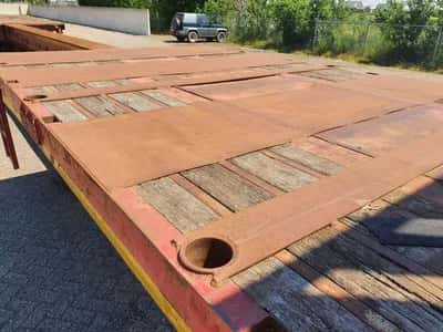 2000 Nooteboom OVB-42 VV Extendable 3-Axle Flatbed Semi-Trailer - Drum Brakes - Air Suspension — photo 17 of 20