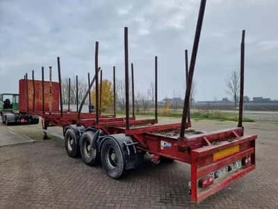 2000 Kaiser Timber Semi-Trailer - 3 Axles - SAF - Drum Brakes - Air Suspension -13.6 meter - 38 Ton — photo 7 of 14