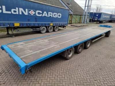 2007 Van Hool 13.60 M LONG Flatbed Trailer - 13.6 meter - Air Suspension - 445/45 R19.5 Tyres - Export — photo 4 of 19