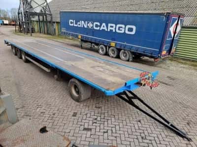 2007 Van Hool 13.60 M LONG Flatbed Trailer - 13.6 meter - Air Suspension - 445/45 R19.5 Tyres - Export — photo 3 of 19