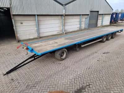 2007 Van Hool 13.60 M LONG Flatbed Trailer - 13.6 meter - Air Suspension - 445/45 R19.5 Tyres - Export — photo 1 of 19