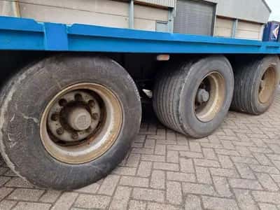 2007 Van Hool 13.60 M LONG Flatbed Trailer - 13.6 meter - Air Suspension - 445/45 R19.5 Tyres - Export — photo 12 of 19