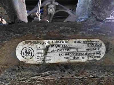 BPW KHSP 9008 ECO-P Axle – Drum Brakes – Air Suspension – Trailer Axle – 2007 — photo 2 of 6