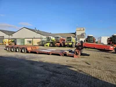 Scheuerle STBV 4544 ABFP Low Loader 1993 – 4 Axles – 22.7 Ton Payload – Air Suspension – Drum Brakes- 2 meter Extendable — photo 5 of 20