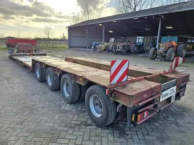Scheuerle STBV 4544 ABFP Low Loader 1993 – 4 Axles – 22.7 Ton Payload – Air Suspension – Drum Brakes- 2 meter Extendable — photo 9 of 20