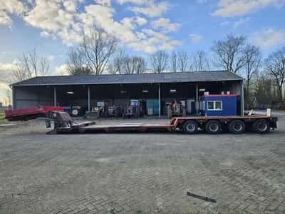 Scheuerle STBV 4544 ABFP Low Loader 1993 – 4 Axles – 22.7 Ton Payload – Air Suspension – Drum Brakes- 2 meter Extendable — photo 10 of 20