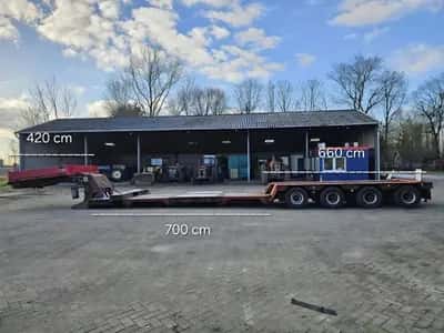 Scheuerle STBV 4544 ABFP Low Loader 1993 – 4 Axles – 22.7 Ton Payload – Air Suspension – Drum Brakes- 2 meter Extendable — photo 19 of 20