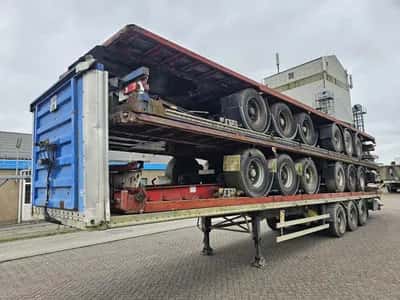 2005 Fruehauf SMB Stack of 5 - Fruehauf SMB Flatbed Semi-Trailer – 3 Axles – Air Suspension – 28 Ton Payload – Ready for Export — photo 1 of 16