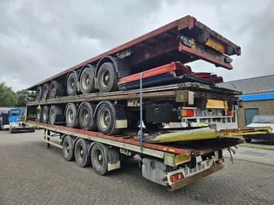 2005 Fruehauf SMB Stack of 5 - Fruehauf SMB Flatbed Semi-Trailer – 3 Axles – Air Suspension – 28 Ton Payload – Ready for Export — photo 7 of 16
