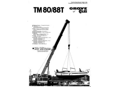 1980 Grove / Coles TM 80 Mobile Crane - 80 ton - Telescopic Crane - heavy duty — photo 14 of 20