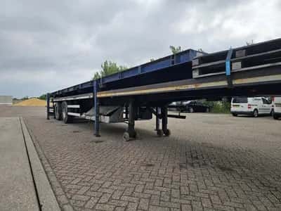 1993 Deckers 3 Flatbed Semi-Trailer - 2 Axles - BPW - Drum Brakes - Air Suspension — photo 4 of 20