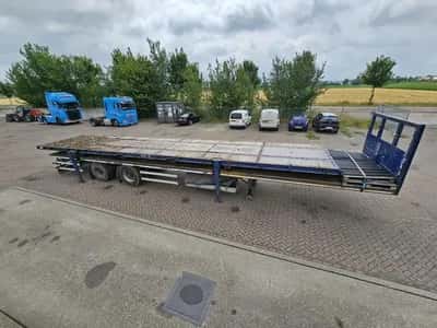 1993 Deckers 3 Flatbed Semi-Trailer - 2 Axles - BPW - Drum Brakes - Air Suspension — photo 6 of 20