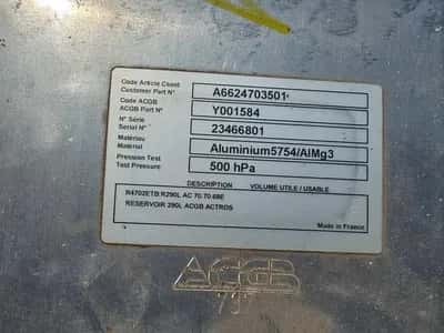 ACGB 787 Mercedes Actros Fuel Tank Mercedes Actros – 290L – ACGB 787 – Diesel Tank – Truck Part — photo 5 of 5