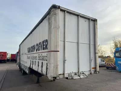 1989 Netam-Fruehauf Curtainsider Semi-Trailer – ONCZ 36-324 A – 3 Axles –BPW - Drum Brakes Air Suspension — photo 2 of 20