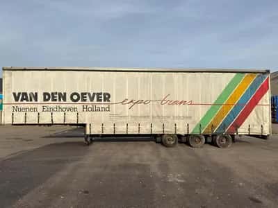 1989 Netam-Fruehauf Curtainsider Semi-Trailer – ONCZ 36-324 A – 3 Axles –BPW - Drum Brakes Air Suspension — photo 7 of 20