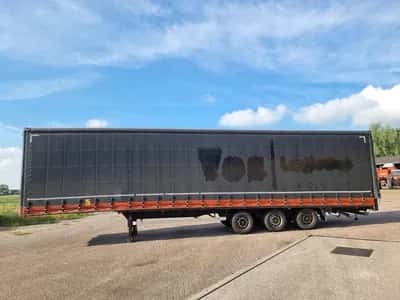 2000 Van Hool 3-Axle Curtainsider Trailer - SAF - Disc Brakes - Air Suspension - 445/45 R19.5 - 39 Ton - Mega — photo 8 of 17