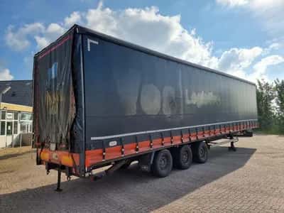 2000 Van Hool 3-Axle Curtainsider Trailer - SAF - Disc Brakes - Air Suspension - 445/45 R19.5 - 39 Ton - Mega — photo 5 of 17