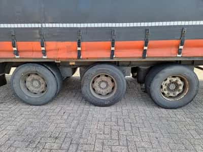 2000 Van Hool 3-Axle Curtainsider Trailer - SAF - Disc Brakes - Air Suspension - 445/45 R19.5 - 39 Ton - Mega — photo 15 of 17
