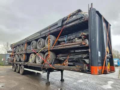 Van Hool 3B2011 - BPW - DISC Stack of 5 3-Axle Curtainsider Trailers - Air Suspension - Disc Brakes - 39 Ton - 2007 - Ready for Export — photo 3 of 17