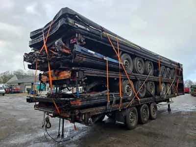 Van Hool 3B2011 - BPW - DISC Stack of 5 3-Axle Curtainsider Trailers - Air Suspension - Disc Brakes - 39 Ton - 2007 - Ready for Export — photo 5 of 17