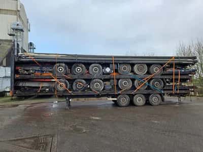Van Hool 3B2011 - BPW - DISC Stack of 5 3-Axle Curtainsider Trailers - Air Suspension - Disc Brakes - 39 Ton - 2007 - Ready for Export — photo 8 of 17