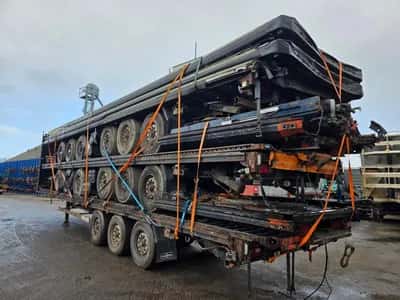 Van Hool 3B2011 - BPW - DISC Stack of 5 3-Axle Curtainsider Trailers - Air Suspension - Disc Brakes - 39 Ton - 2007 - Ready for Export — photo 7 of 17