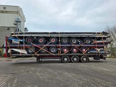 Kögel BPW - SAF- SMB - DISC Stack of 5 3-Axle Curtainsider Trailers - Air Suspension - Disc Brakes - 32 Ton - Ready for Export - 2005 — photo 8 of 19