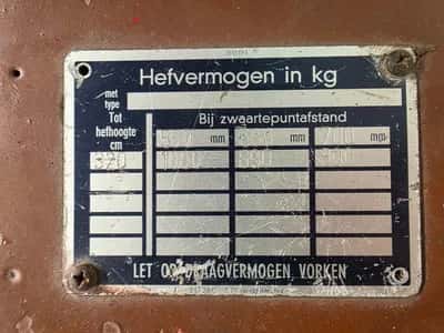 1989 Steinbock EFG1HC/320Z Electric Forklift 1000KG 3.2M — photo 12 of 12