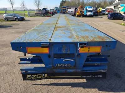 2016 OZGUL L14 4 Steering Axles Semi-Trailer - Trax Drum Brakes - Flatbed Trailer - Air Suspension - 16 Tyres - 2x Extendable — photo 5 of 20
