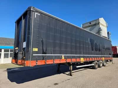 Van Hool 3-Axle Curtainsider Trailer - BPW - Drum Brakes - Air Suspension - 445/45 R19.5 - 39 Ton - 2007 - Export — photo 1 of 16