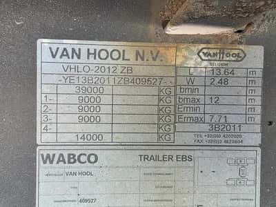 Van Hool 3B2011 - BPW - DISC Stack of 5 3-Axle Curtainsider Trailers - Air Suspension - Disc Brakes - 39 Ton - 2007 — photo 9 of 20