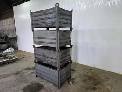Unbranded Steel Stacking Bins Steel Stacking Bins – Storage Bins – Industrial – Stackable – Warehouse -2019 - 100 Pieces in Stock — photo 4 of 7