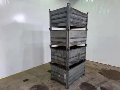 Unbranded Steel Stacking Bins Steel Stacking Bins – Storage Bins – Industrial – Stackable – Warehouse -2019 - 100 Pieces in Stock — photo 2 of 7