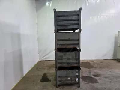 Unbranded Steel Stacking Bins Steel Stacking Bins – Storage Bins – Industrial – Stackable – Warehouse -2019 - 100 Pieces in Stock — photo 3 of 7