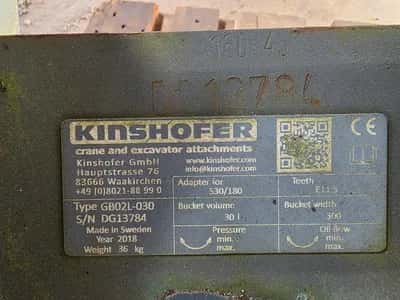 2018 Kinshofer S30/180 Excavator Bucket Excavator Bucket 60 cm – Excavator Box – 0.60 x 0.30 x 0.45 – Excavator Bucket — photo 7 of 7