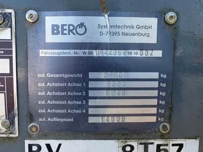 1998 Bero Cement Silo - BPW Axles - Drum Brakes - Air Suspension — photo 9 of 20