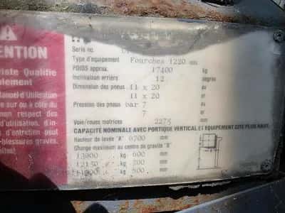 2000 Hyster 13 Ton Forklift Perkins Engine – 6.7m Lift Height – Heavy Duty Diesel — photo 9 of 20