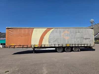 Krone 3-Axle Curtainsider Trailer - BPW Axles - Disc Brakes - Air Suspension - 2008 — photo 8 of 18