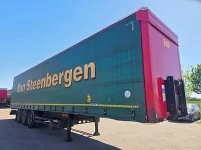 Kögel 3-Axle Curtainsider Semi-Trailer - Mercedes Axles - Disc Brakes - Air Suspension - Spare Wheel - 42 Ton - 2017 - Coil — photo 3 of 20