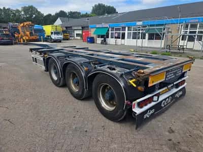 1998 Nooteboom container chassis - 3 ROR Axles - Drum Brakes - Air Suspension - Lift Axle - Twistlock - Spare Tyre - 40ft HC - 30 ft - 20 ft - 10ft — photo 7 of 15