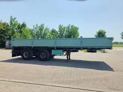 1988 Lambrecht 88 LK 27 Semi-Trailer - 2 ROR Axles - Drum Brakes - Air Suspension - Side Boards — photo 4 of 18