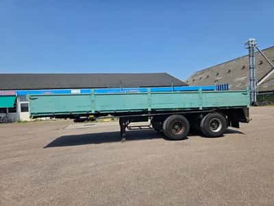 1988 Lambrecht 88 LK 27 Semi-Trailer - 2 ROR Axles - Drum Brakes - Air Suspension - Side Boards — photo 8 of 18