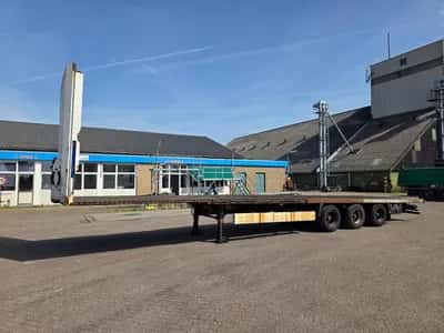 2004 Krone 3-Axle Flatbed Semi-Trailer - BPW Axles - Drum Brakes - Air Suspension — photo 7 of 13